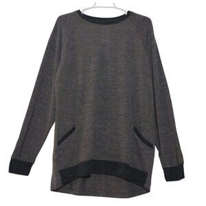 Alishebuy Women's Long Sleeve Grey Sweatshirt with Pockets, Size L. NWT.